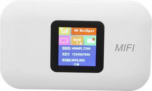 Mobile WiFi Hotspot with SIM Card Slot, 150Mbps 4G LTE Mobile WiFi Hotspot Device Support 10 Users, Portable WiFi Router for Travel