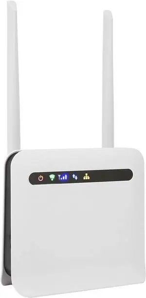4G LTE FDD TDD SIM Card Router 4 LAN Port Outdoor CPE Router 4G LTE CPE SIM Card Router Hotspot Routers (CP9 US Plug)