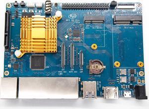 Banana Pi BPI-R2 Pro Open Source 5 Gigabit Port Wireless Smart WiFi Router 2G LPDDR4 and 16G EMMC Developement Based in Linux OpenWRT for NAS VPN Server and DIY Software