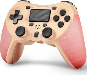 TERIOS Wireless Controllers Compatible with Play-station 4 Game Controllers for PS-4 Pro, PS-4 Slim-Built-in Speaker - Stereo Headset Jack Multitouch Pad - Rechargeable Lithium Battery (Pink)