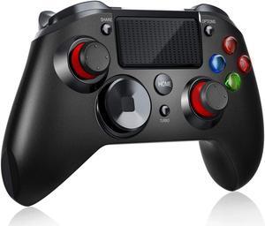 Wireless Controller for PS4, 1300mAh Rechargeable Battery Game Controller for Playstation 4/Pro/Slim, Dual Vibration Game Joystick Controller/Headset Jack/ Six-axis Sensor Compatible with PS4 Console