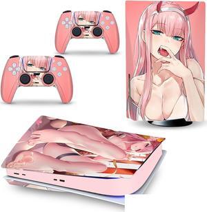 Controller Sticker Decal Skin for PS 5 Disk Edition Console and 2 Controllers Vinyl Cover Skins Wraps for PS5 Disc Version 28721 Anti Scratch Bubble Free