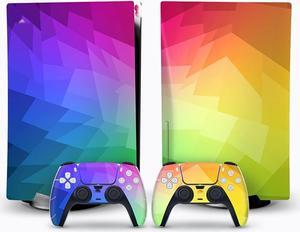 Controller Sticker Decal Skin for PS 5 Disk Edition Console and 2 Controllers Vinyl Cover Skins Wraps for PS5 Disc Version 99898 Anti Scratch Bubble Free