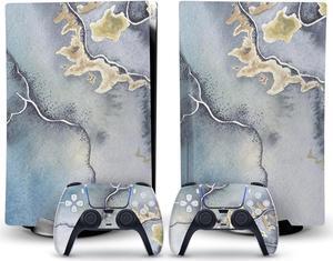 Controller Sticker Decal Skin for PS 5 Disk Edition Console and 2 Controllers Vinyl Cover Skins Wraps for PS5 Disc Version 52989 Anti Scratch Bubble Free