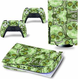 Controller Sticker for PS5 Skin Disc Edition & Digital Edition Console and Controller Vinyl Cover Skins Wraps Scratch Resistant, Compatible with for PS5 164748 Anti Scratch Bubble Free (Size : Disc V