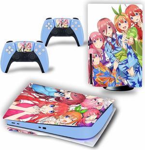 Controller Sticker for PS5 Skin Disc Edition & Digital Edition Console and Controller Vinyl Cover Skins Wraps Scratch Resistant, Compatible with for PS5 179997 Anti Scratch Bubble Free (Size : Disc V