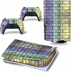 Controller Sticker for PS5 Skin Disc Edition & Digital Edition Console and Controller Vinyl Cover Skins Wraps Scratch Resistant, Compatible with for PS5 896322 Anti Scratch Bubble Free (Size : Disc V