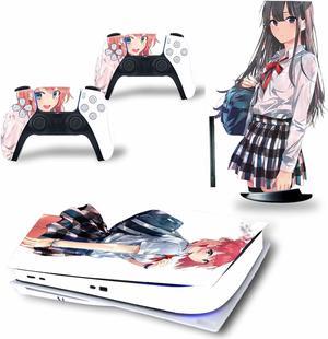 Controller Sticker for PS5 Skin Disc Edition & Digital Edition Console and Controller Vinyl Cover Skins Wraps Scratch Resistant, Compatible with for PS5 177672 Anti Scratch Bubble Free (Size : Disc V