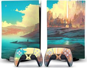 Controller Sticker Decal Skin for PS 5 Disk Edition Console and 2 Controllers Vinyl Cover Skins Wraps for PS5 Disc Version 79632 Anti Scratch Bubble Free