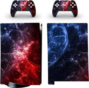 Controller Sticker Decal Skin for PS 5 Disk Edition Console and 2 Controllers Vinyl Cover Skins Wraps for PS5 Disc Version 40652 Anti Scratch Bubble Free
