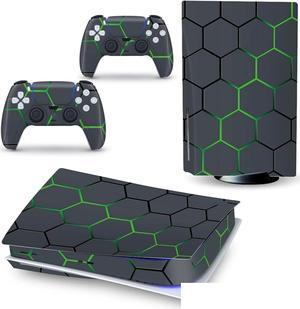 Controller Sticker Decal Skin for PS 5 Disk Edition Console and 2 Controllers Vinyl Cover Skins Wraps for PS5 Disc Version 19687 Anti Scratch Bubble Free