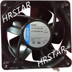 Original New ebmpapst 4600N-466 Cooling Fan 120 X120X38mm All Metal High Temperature Resistance 115V 18W Axial Fans