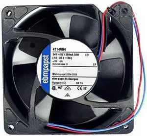 for 24V 120mm ebmpapst 4114NH4 Fan - 12038 1250mA 30W 60DB 2-Wire Cooling Fan