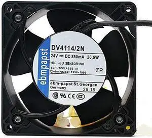 for 24V 120mm ebmpapst DV4114/2N 12038 20.5W 850mA 6100RPM 60DB 3-Wire Cooling Fan