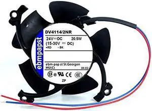 for 24V 120mm ebmpapst DV4114/2NR Fan - 20.5W 850mA 61DB 12038 3-Wire Cooling Fan