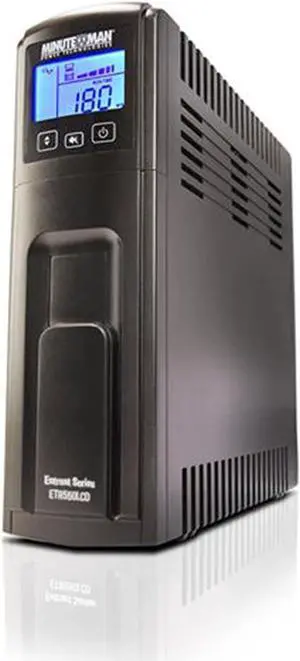 Minuteman Power Technologies Line Interactive AVR Tower UPS Power Supply (ETR550LCD)