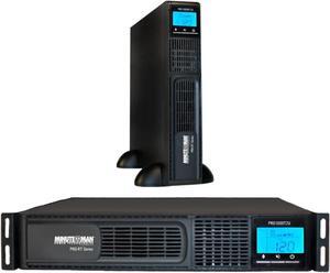 Minuteman/para Systems - PRO1000RT2U - PRO-RT2U Series Line Interactive Rack/Tower/Wallmount UPS (3-Year Warranty SentryPlus Software Included with All Models.) 1000 VA/700 Watts LCD