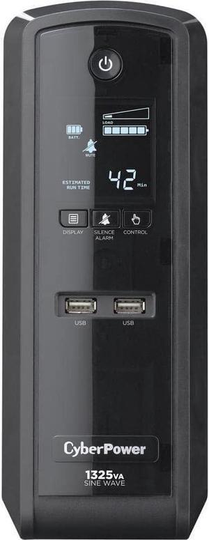 CyberPower GX1325U 1325 VA 810 Watts 10 Outlets Pure Sine Wave with USB Charging Ports