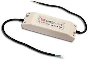 Mean Well PLN-60-12 LED Enclosed Power Supply with PFC Function, 12V, 0-5A, 60W, 1.37" H x 2.4" W x 7.1" L