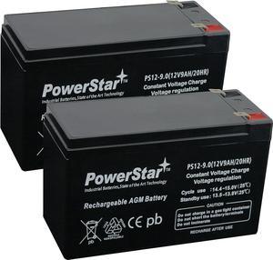 PowerStar replacement 12V 9Ah Razor Dune Buggy 25143511 Battery- 2 Pack
