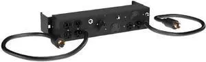 Vertiv Liebert MicroPod External Maintenance Bypass Switch 2 L5-15R Outlets 2U Rack Mountable Electrical Cords Included (MP2-130E), Black