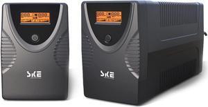SKE UPS 425VA+625VA Battery Backup Power Supply Surge Protector 240W+360W Set Intelligent UPS with LCD Uninterruptible Power Supply