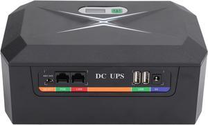 Mini Backup UPS 20800mAh 100W UPS Module Uninterruptible Power Supply for Camera Router PC ABS 100-240V (US Plug)