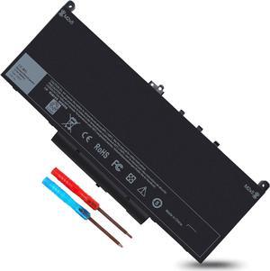 J60J5 E7270 E7470 Battery for Dell Latitude E7270 E7470 P26S001 P61G001 14 E7470-02R95 E7470-3K0DN lithium-polymer fits for J6OJ5 MC34Y IW2Y2 R1V85 GG4FM WYWJ2 1W2Y2 R97YT 451-BBSY 451-BBSU, 7.6/55Wh