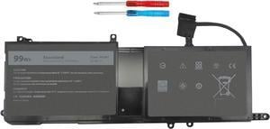 DMKAOLLK 99Wh 9NJM1 Battery Replacement for Dell Alienware 17 R4 R5 15 R3 R4 Alienware 15 2018 ALW17C-D1758 P31E P31E001 P31E002 P69F P69F001 P69F002 Series 9NJMI 44T2R MG2YH 01D82 546FF 11.4V