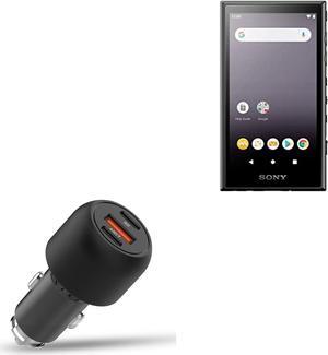 BoxWave Car Charger Compatible with Sony Walkman NW-A105 - RapidRush PD Car Charger (95W), PD Car Charger High Power PD QC3.0 - Jet Black