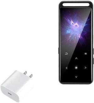 BoxWave Charger Compatible with Benjie MP3 Player M6 - PD GAN miniCube (30W), 30W Tiny PD GAN Type-C Wall Charger - Winter White
