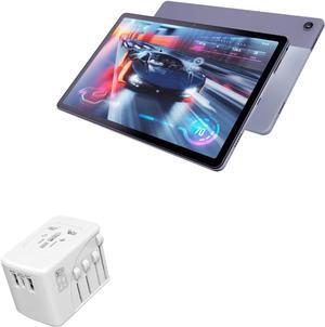 BoxWave Charger Compatible with Motorola Moto Tab G62 - International PD Wall Charger (65W), 3 USB International Charge Adapter and Converter for Motorola Moto Tab G62 - Winter White