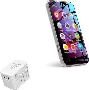 BoxWave Charger Compatible with TIMMKOO Q5 MP3 Player with Bluetooth and WiFi - International PD Wall Charger (65W), 3 USB International Charge Adapter and Converter - Winter White