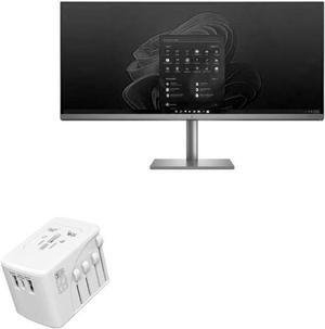 BoxWave Charger Compatible with HP Envy 34" All-in-One (34-c1045t) - International PD Wall Charger (65W), 3 USB International Charge Adapter and Converter - Winter White