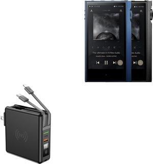 BoxWave Charger Compatible with Astell & Kern Kann Alpha - Wireless Rejuva Wall Charger (10000mAh) (18W), Wireless Rejuva Wall Charger (10000mAh) - Jet Black