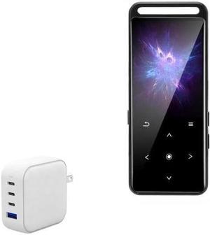 BoxWave Charger Compatible with Benjie MP3 Player M6 - PD miniCube (100W), 100W 3 PD Port Wall Charger International - Winter White