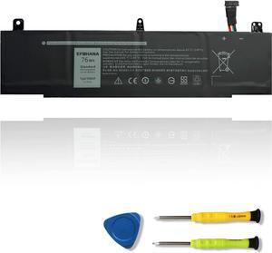 EFOHANA TDW5P Laptop Battery Replacement for Dell Alienware 13 R3 ALW13C Series Notebook 15.2V 76Wh 4840mAh 4-Cells