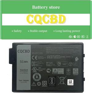CQCQ 7WNW1 Battery for Dell Latitude 5420 5424 Rugged, Latitude 7424 Rugged Extreme Latitude 7330 Rugged Extreme 6JRCP 0GK3D3 07WNW1 0DMF8C DMF8C GK3D3 (11.4V 51Wh 4342mAh)