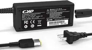 QYD 45W 65W Power Adapter Replacement for Laptop Charger Lenovo Yoga 13 Yoga 11S Yoga 2 K2450 K4450 Z410 Z505 Z510 Flex 2 Flex 3 Yoga 11 11S IdeaPad Edge 15 80H1 80K9 Charger Battery Power Supply Cord