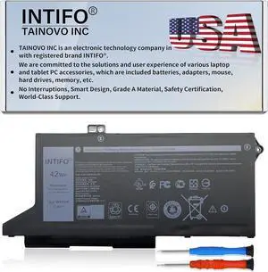 INTIFO 42Wh WY9DX Laptop Battery Compatible with Dell Latitude 5420 5520 Precision 3560 Series Notebook WK3F1 M3KCN RJ40G 1K2CF 75X16 [11.4V 42Wh 3-Cell]