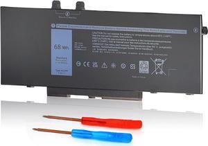 68Wh 4GVMP 7.6V Laptop Battery for Dell Latitude 5400 5500 Precision 3540 Inspiron 7590 7591 7791 2-in-1 P84F P84F001 P42E P42E001 P98G001 P98G P80F P80F001 C5GV2 H82T6 W8GMW RF7WM X77XY 4-Cell