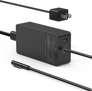 Surface Pro Charger 127W, Surface Book 3 Charger Replacement for Microsoft Surface Book 3 2 1, Surface Pro X 9 8 7 6 5 4 3, Surface Laptop 5 4 3 2 1, Surface Go 3 2 1 with 11FT Power Supply Cord