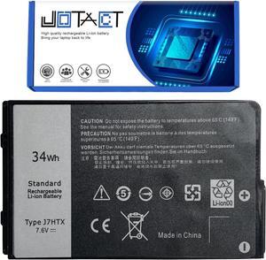 JOTACT J7HTX 7XNTR Laptop Battery Replacement for Dell Latitude 7202 7212 Rugged Extreme Tablet Series 02JT7D FH8RW 7.6V 34Wh/4342mAh 4-Cell