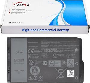 J7HTX 7XNTR FH8RW 2JT7D Laptop Battery for Dell Latitude 7202 7212 7220 Rugged Extreme Tablet Series 02JT7D 0FH8RW 27JT0 ORPTJ 07XNTR 0J7HTX J82G5 451-BCDH 0J82G5 7.6V 34Wh 4342mAh 4-Cell