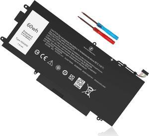 K5XWW Laptop Battery Replacement for Dell Latitude 7389 Latitude 7389 2-in-1 Latitude 5289 2-in-1 Latitude E5289 2-in-1 Latitude 7390 2-in-1 Latitude L3180 Series 6CYH6 71TG4 725KY N18GG 7.6V 60Wh