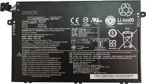 IZKROR L17C3P51 45Wh 4120mAh Battery Replacement for Lenovo ThinkPad E480 E485 E490 E495 E580 E585 E590 E595 E14 E15 E41-55 E41-50 Series Laptop SB10K97609 01AV448 L17L3P51 L17M3P52 L17M3P51 11.1V