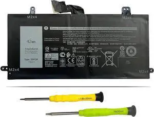 J0PGR Laptop Battery Compatible with Dell Latitude 5285 E5285 5290 2-in-1 Series T17G T17G001 T17G002 JOPGR 0J0PGR X16TW 0X16TW FTH6F 0FTH6F FTG78 1WND8 RDYCT 0RDYCT 7.6V 42Wh 5250mAh 4-Cell