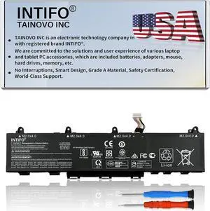 INTIFO 53Wh CC03XL Laptop Battery Compatible with HP ZBook Firefly 14 G7 G8 EliteBook 830 835 840 845 G7 G8 Series HSTNN-DB9Q HSTNN-IB9F HSTNN-LB8Q L77608-2C1 L78555-005 [11.55V 4400mAh 3-Cell]