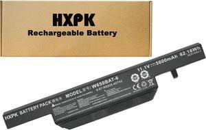 HXPK W650BAT-6 Laptop Battery For Clevo W650 W650S W650SC W650SH W650SJ W650SR W650SZ W670SJQ series 6-87-W650S-4D4A5 6-87-W650S-4D4A2 4D4A 4D4A1 4D4A3 4D4A4 4D7A 4D7A1 4D7A2 4D7A3 4D7A4 4E42 4E7 4E72
