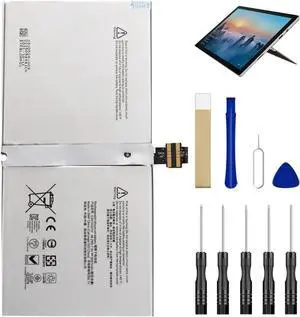 Laptop Battery DYNR01 G3HTA027H for Microsoft Surface Pro 4 1724 Series 12.3 Tablet 5080mAh Replacement Battery with Repair Tool Kit